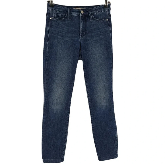 Athleta Skulptek Skinny Jeans Mid Rise Dark Wash Denim - Picture 1 of 7